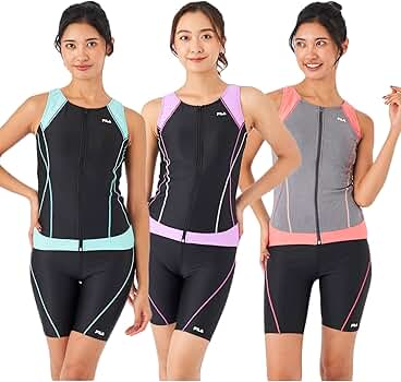 【mrny310】フィラフィットネス水着 9号 BPK・BTQ2点おまとめ Amazon.co.jp: [フィラ] レディース水着 配色セパレート水着 BPK